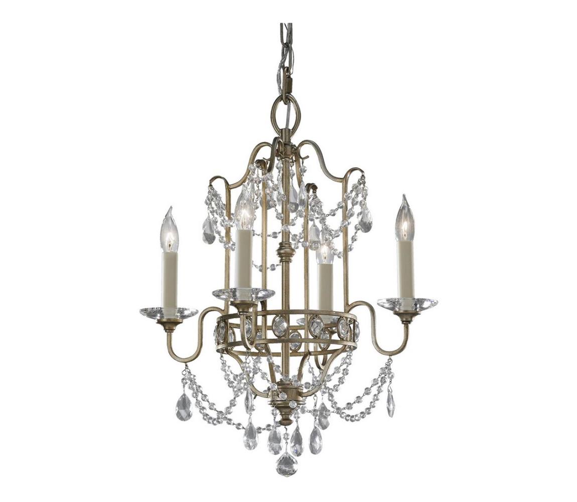 Lustră de cristal pe lanț GIANNA 4xE14/60W/230V Elstead FE-GIANNA4