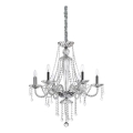 Lustră de cristal pe lanț Ideal Lux AMADEUS 6xE14/40W/230V d. 67 cm transparent