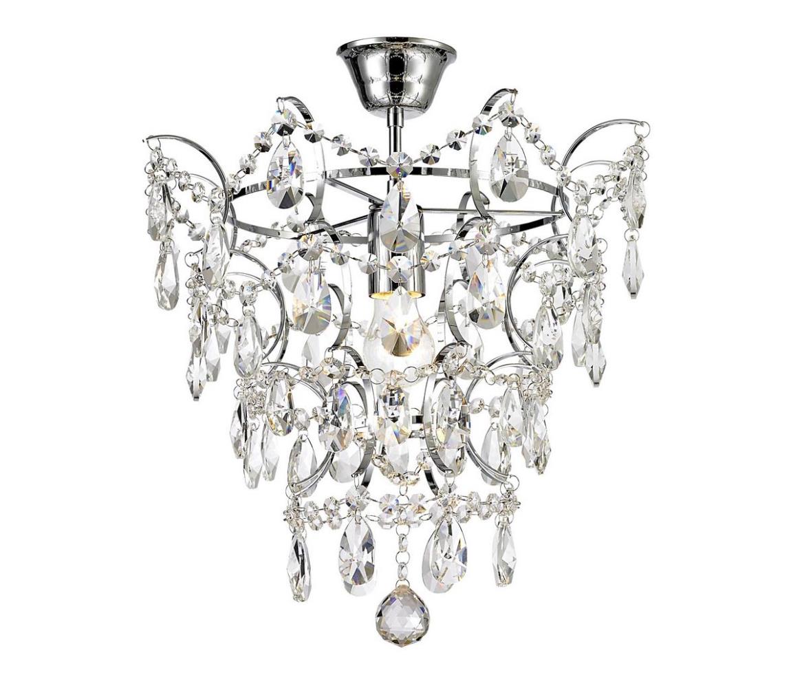 Lustră de cristal pe tijă FUSION 1xE27/60W/230V Zuma Line RLX93410-1