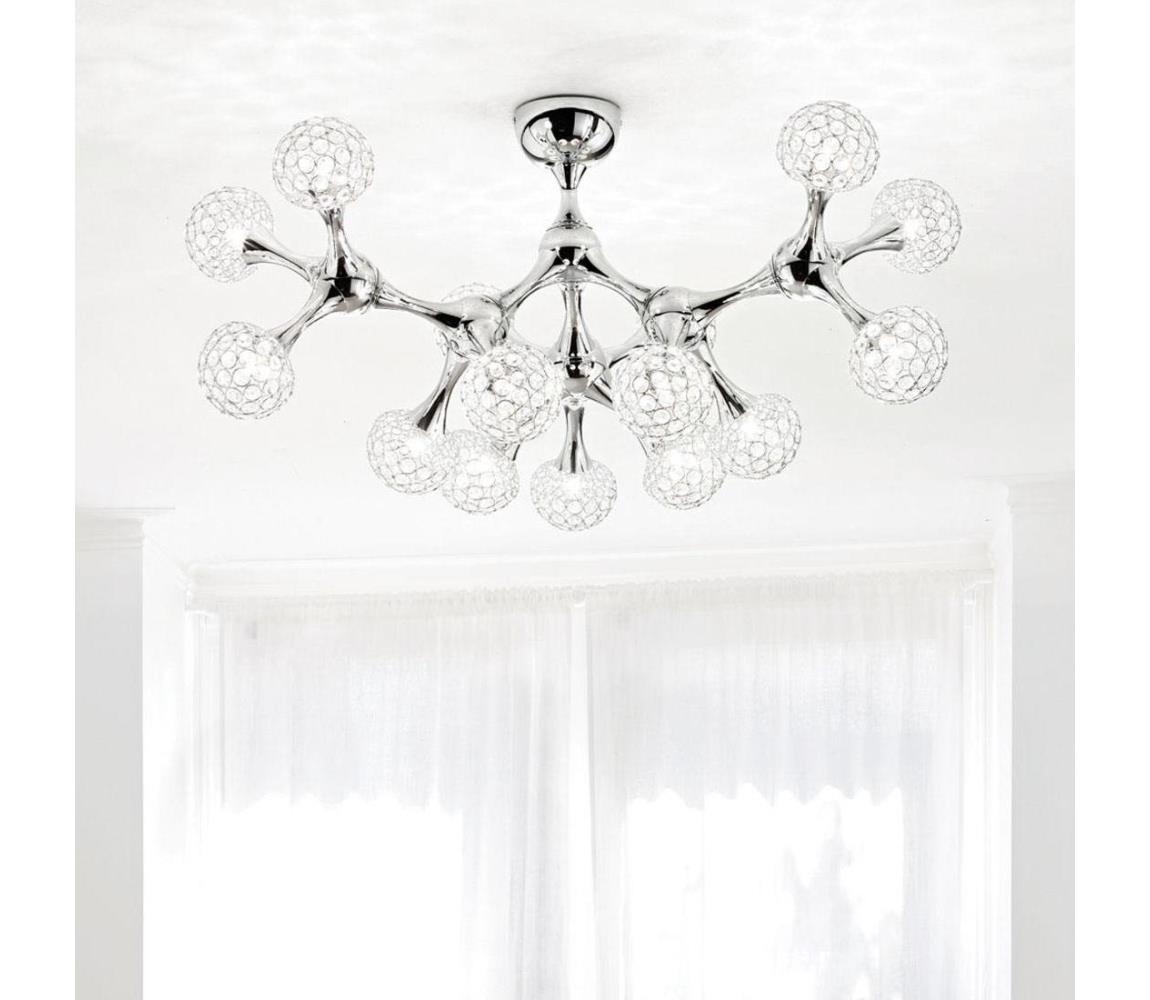 Lustră de cristal pe tijă Ideal Lux NODI 15xG9/40W/230V