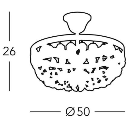Lustră de cristal pe tijă VALERIE 8xE14/40W/230V Kolarz 960.18K.5