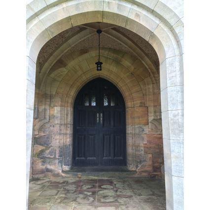 Lustră de exterior HEREFORD 1xE27/100W/230V IP43 Elstead BL21B-BLACK