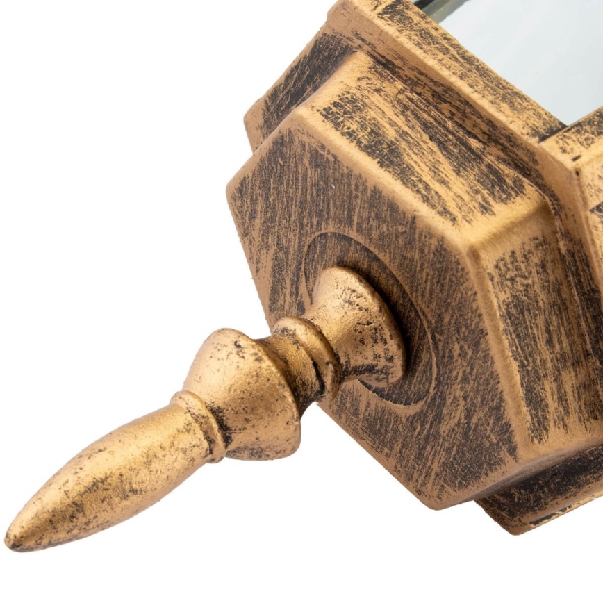 Lustră de exterior pe lanț 1xE27/60W/230V aurie IP44