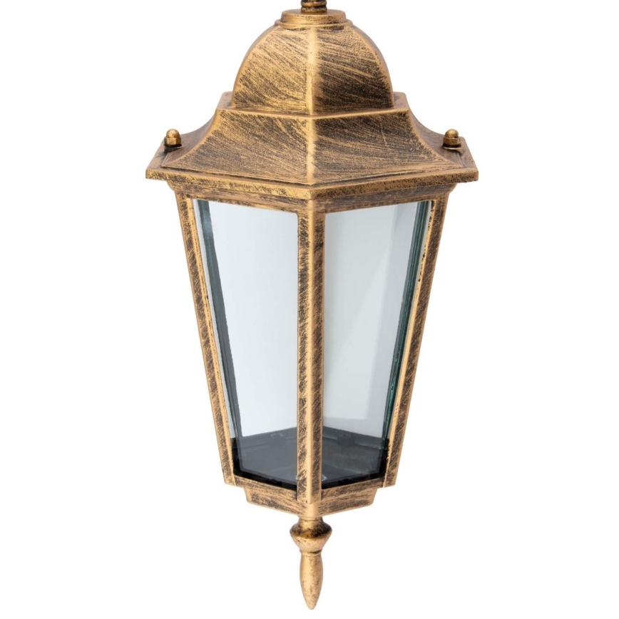 Lustră de exterior pe lanț 1xE27/60W/230V aurie IP44