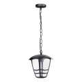 Lustră de exterior pe lanț TEVIO 1xE27/60W/230V IP54 negru