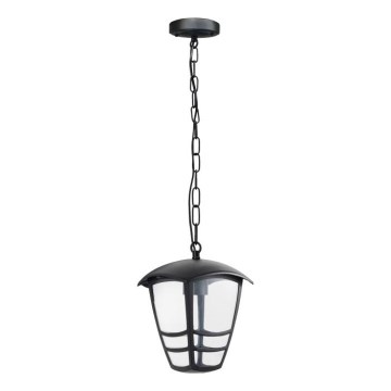 Lustră de exterior pe lanț TEVIO 1xE27/60W/230V IP54 negru