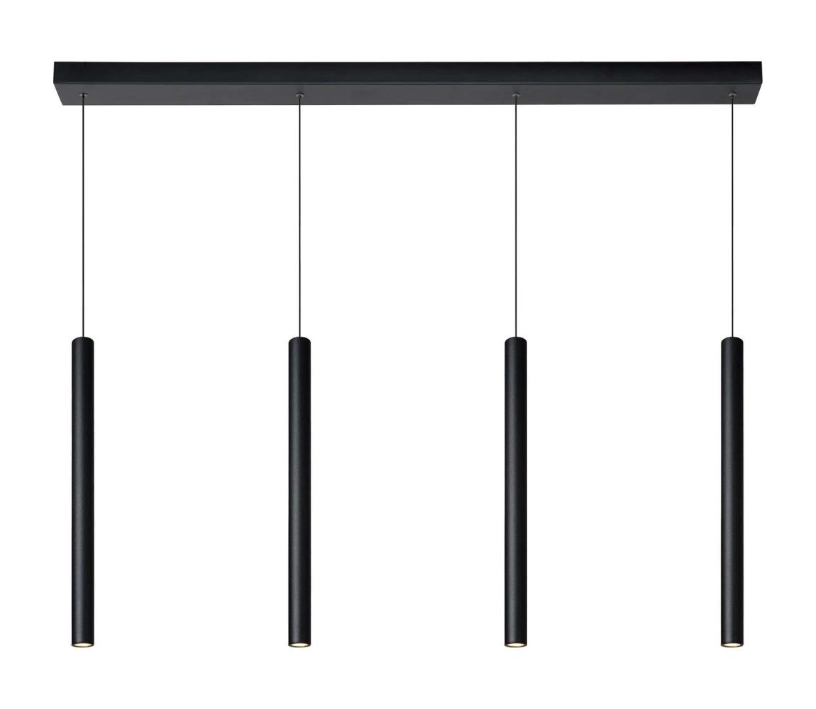 Lustră dimabilă pe cablu Lucide 74403/04/30 LORENZ 4×LED/4W/230V neagră