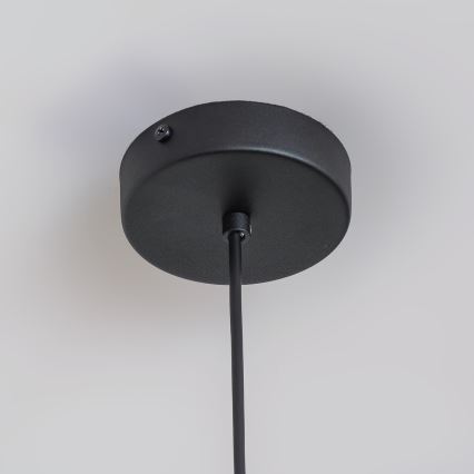 Lustră ETNA II pe cablu, 1xE27/15W/230V, Ø 25 cm, negru