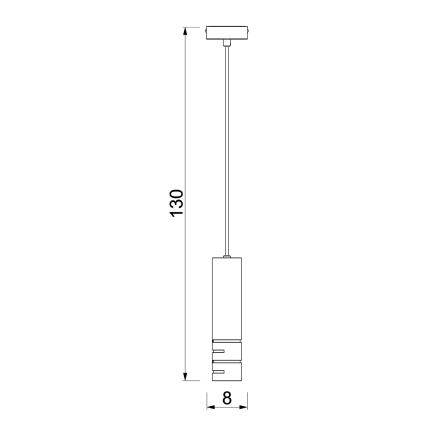 Lustră FUNDA suspendată pe cablu 3xE27/15W/230V bej