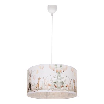 Lustră KIDS ROOM pentru copii, 1xE27/60W/230V, Ø 40 cm, cu animale