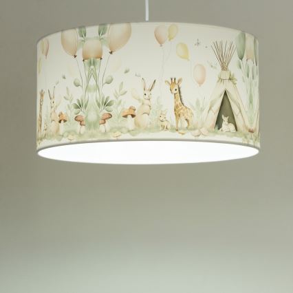 Lustră KIDS ROOM pentru copii, 1xE27/60W/230V, Ø 40 cm, cu animale
