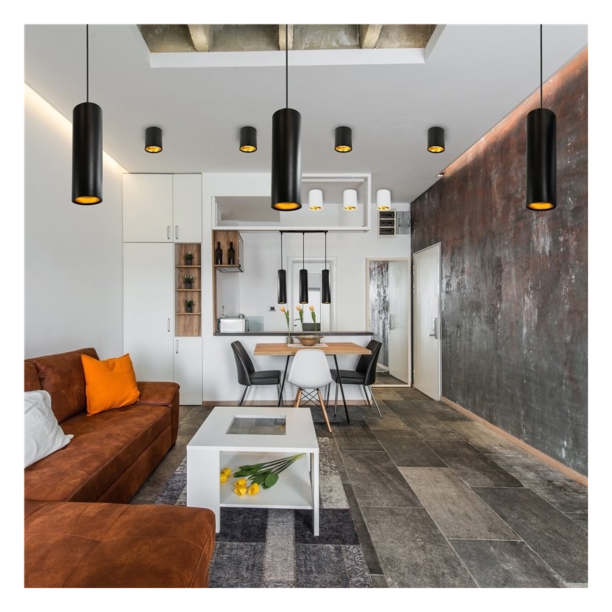 Lustră LATI 1xGU10/8W/230V negru