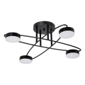 Lustră LED aplicată 4xLED/7W/230V negru