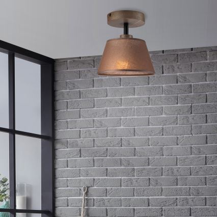 Lustră LED aplicată Brilagi ANTHONY 1xE14/60W/230V stejar nuc/maro