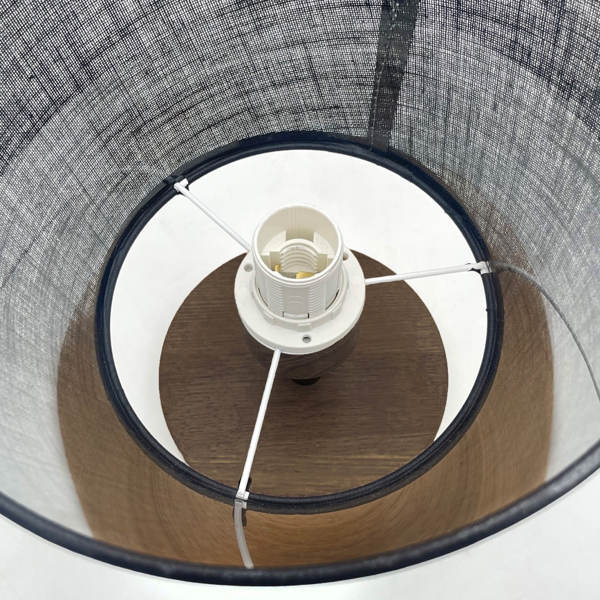 Lustră LED aplicată Brilagi ANTHONY 1xE14/60W/230V stejar nuc/negru