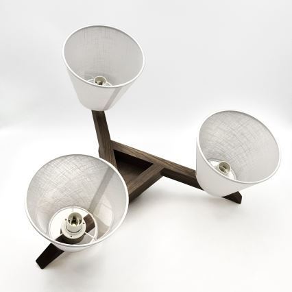 Lustră LED aplicată Brilagi ANTHONY 3xE14/40W/230V stejar nuc/alb