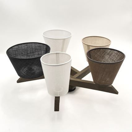 Lustră LED aplicată Brilagi ANTHONY 5xE14/40W/230V stejar nuc