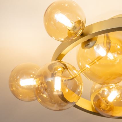 Lustră LED aplicată Brilagi MILLA 10xG9/3W/230V auriu