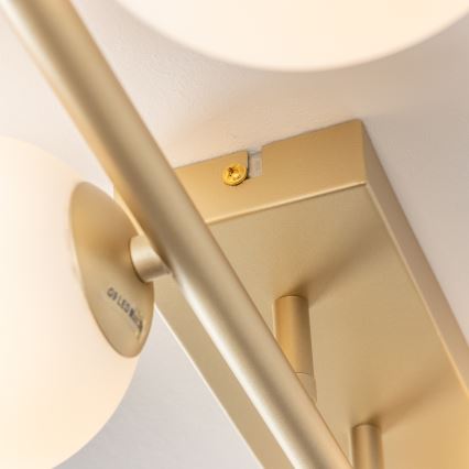 Lustră LED aplicată Brilagi MILLA 4xG9/3W/230V auriu/alb