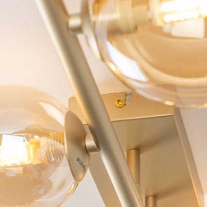 Lustră LED aplicată Brilagi MILLA 4xG9/3W/230V auriu