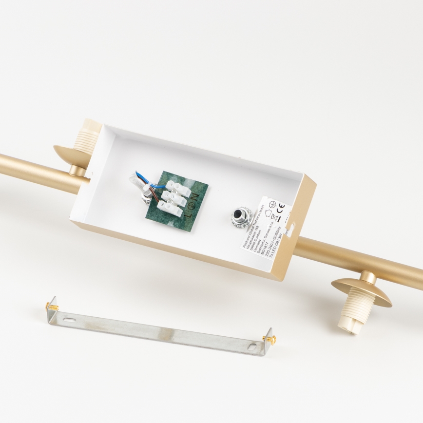 Lustră LED aplicată Brilagi MILLA 7xG9/3W/230V auriu