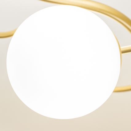 Lustră LED aplicată Brilagi MISTEL 15xG9/3W/230V auriu/alb