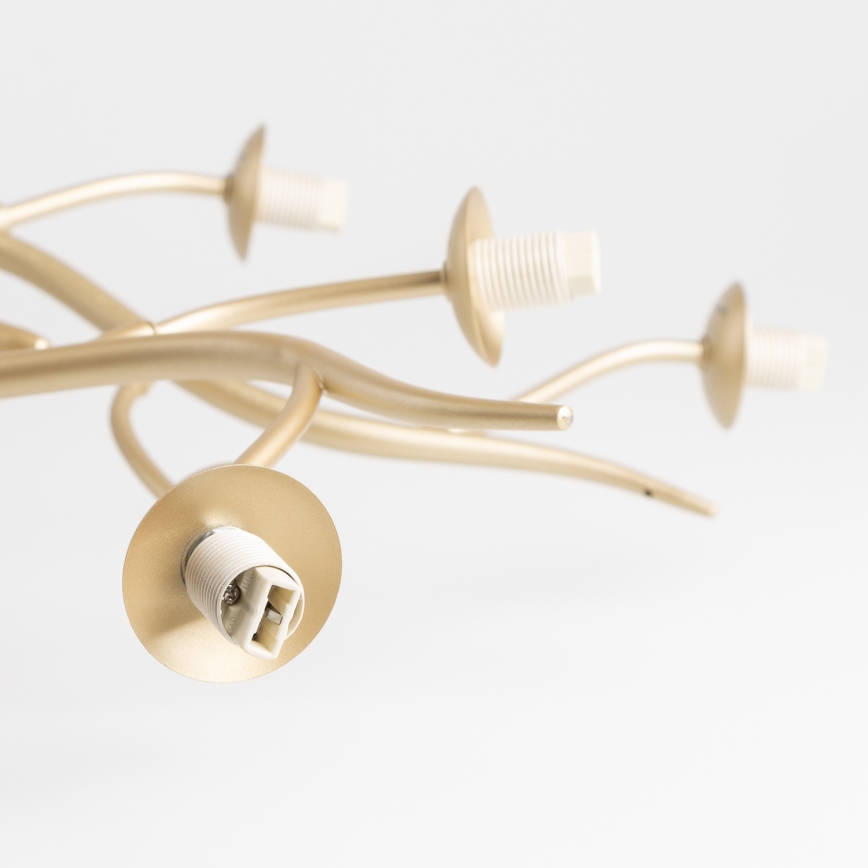 Lustră LED aplicată Brilagi MISTEL 15xG9/3W/230V auriu/alb