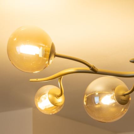 Lustră LED aplicată Brilagi MISTEL 6xG9/3W/230V auriu