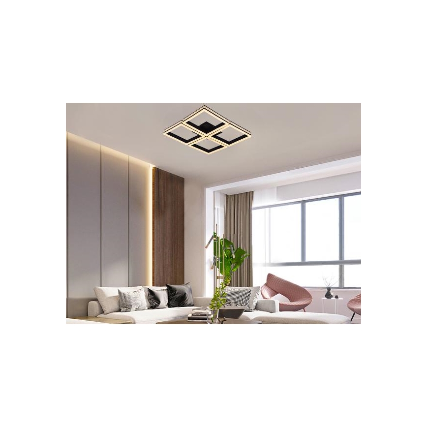 Lustră LED aplicată dimabilă, 215W, 230V, 3000-6500K + telecomandă