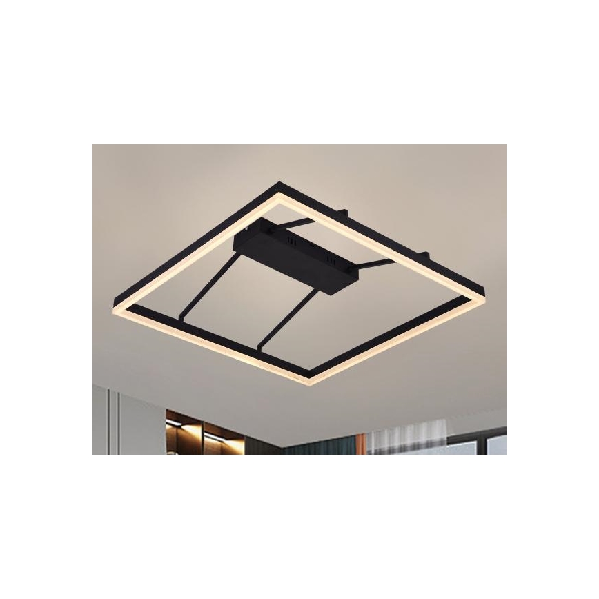 Lustră LED aplicată, dimabilă, 55W, 230V, 3000-6500K + telecomandă