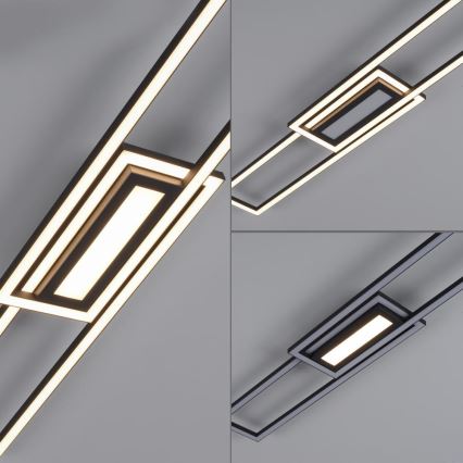 Lustră LED aplicată dimabilă ASMIN LED/45W/230V neagră Leuchten Direkt 14696-18