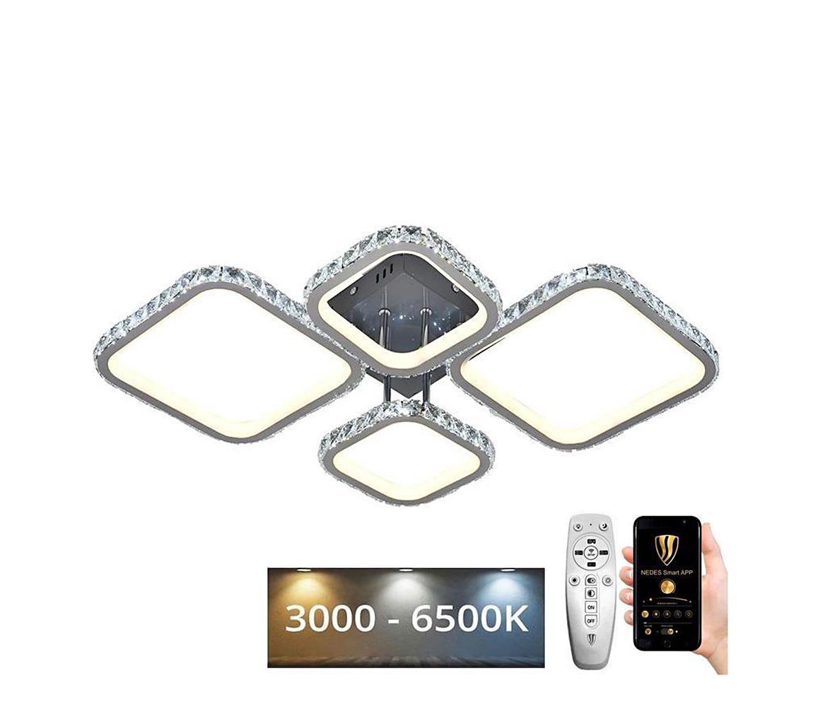 Lustră LED aplicată dimabilă LED/130W/230V 3000-6500K + telecomandă
