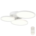 Lustră LED aplicată dimabilă LED/50W/230V 3000-6500K albă Top Light + telecomandă