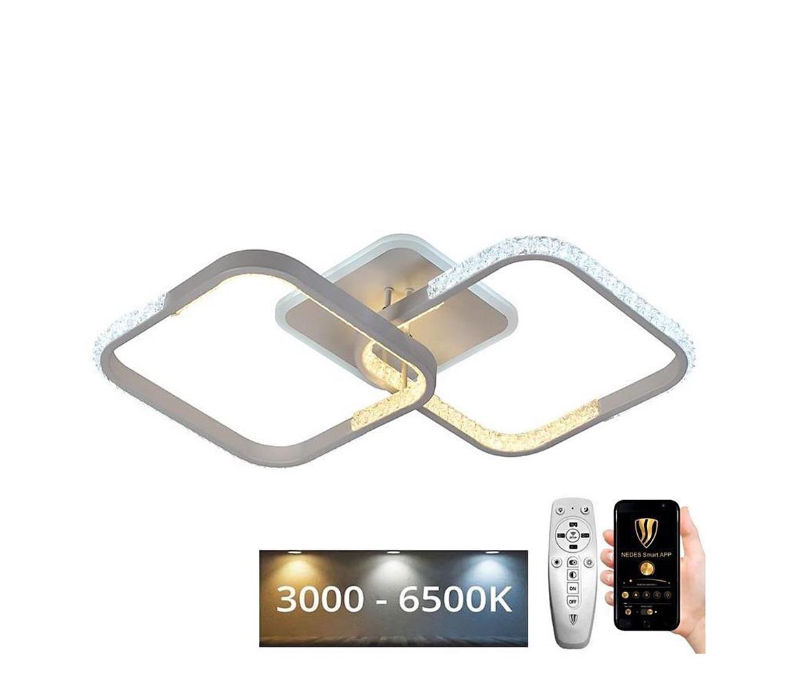 Lustră LED aplicată dimabilă LED/55W/230V 3000-6500K + telecomandă