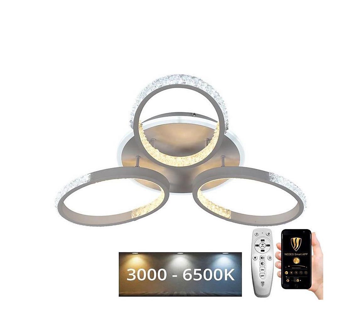 Lustră LED aplicată dimabilă LED/70W/230V 3000-6500K + telecomandă