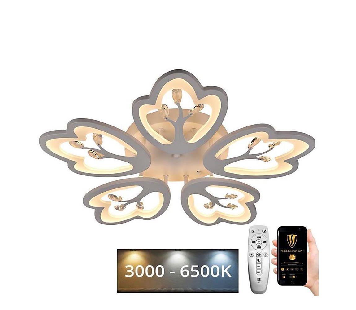 Lustră LED aplicată dimabilă LED/80W/230V 3000-6500K + telecomandă