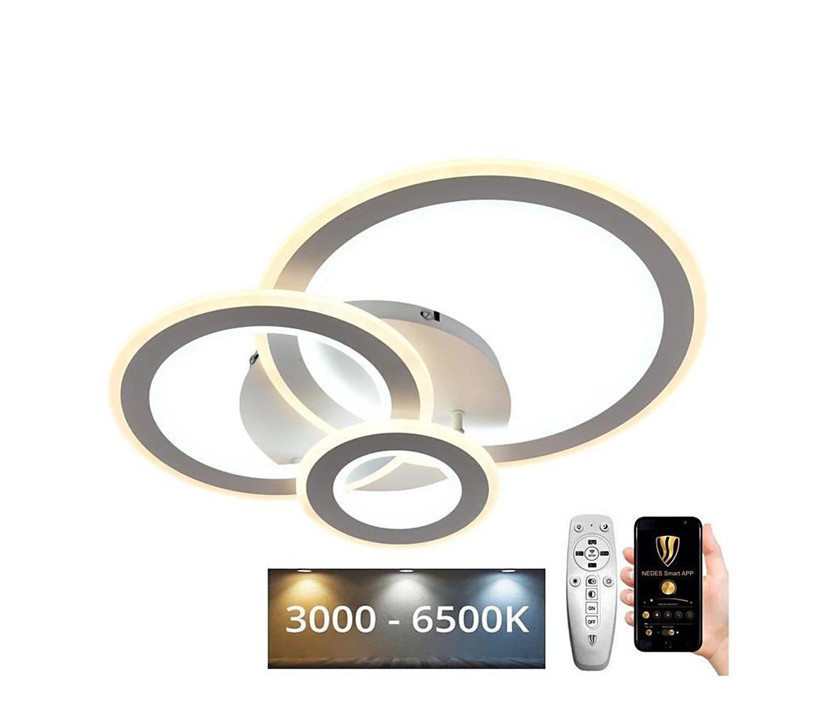Lustră LED aplicată dimabilă LED/90W/230V 3000-6500K + telecomandă