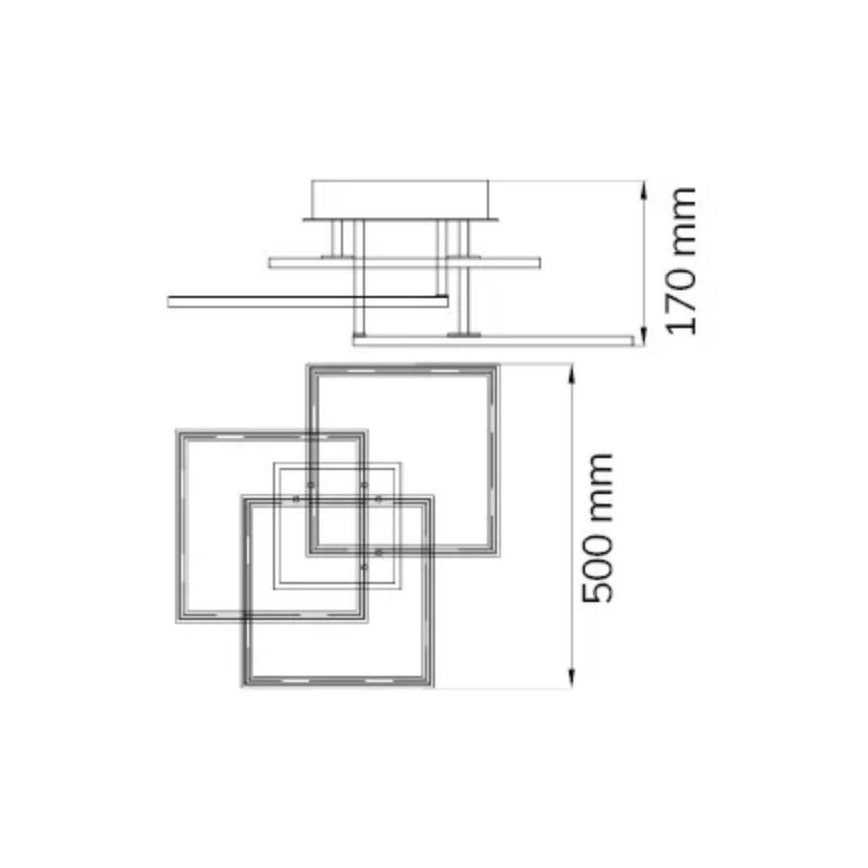 Lustră LED aplicată dimabilă MODESTO LED/33W/230V Wofi 9243.03.10.9300