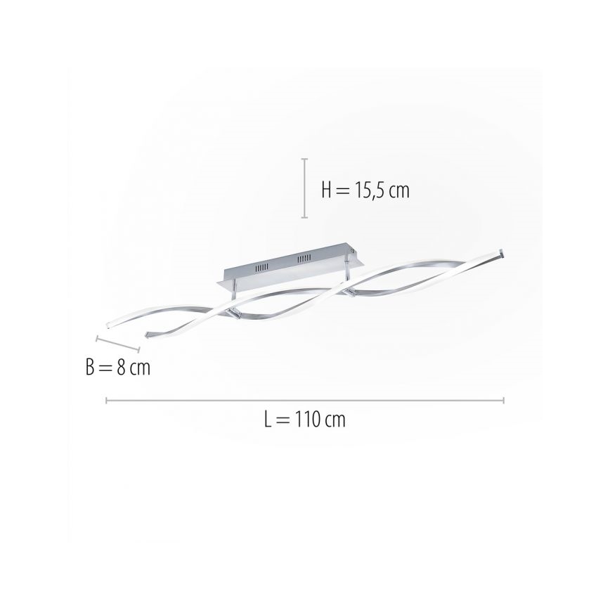 Lustră LED aplicată dimabilă POLINA 2xLED/10,2W/230V Paul Neuhaus 9143-55