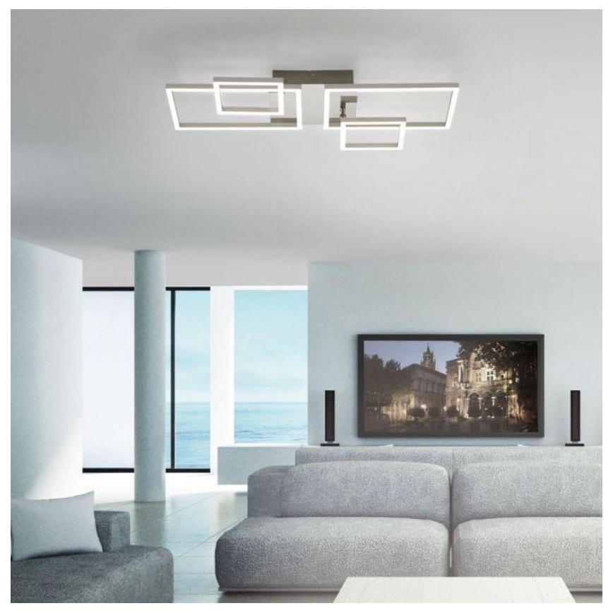 Lustră LED aplicată IVEN 2xLED/12W/230V + 2xLED/5,5W Leuchten Direkt 14030-55