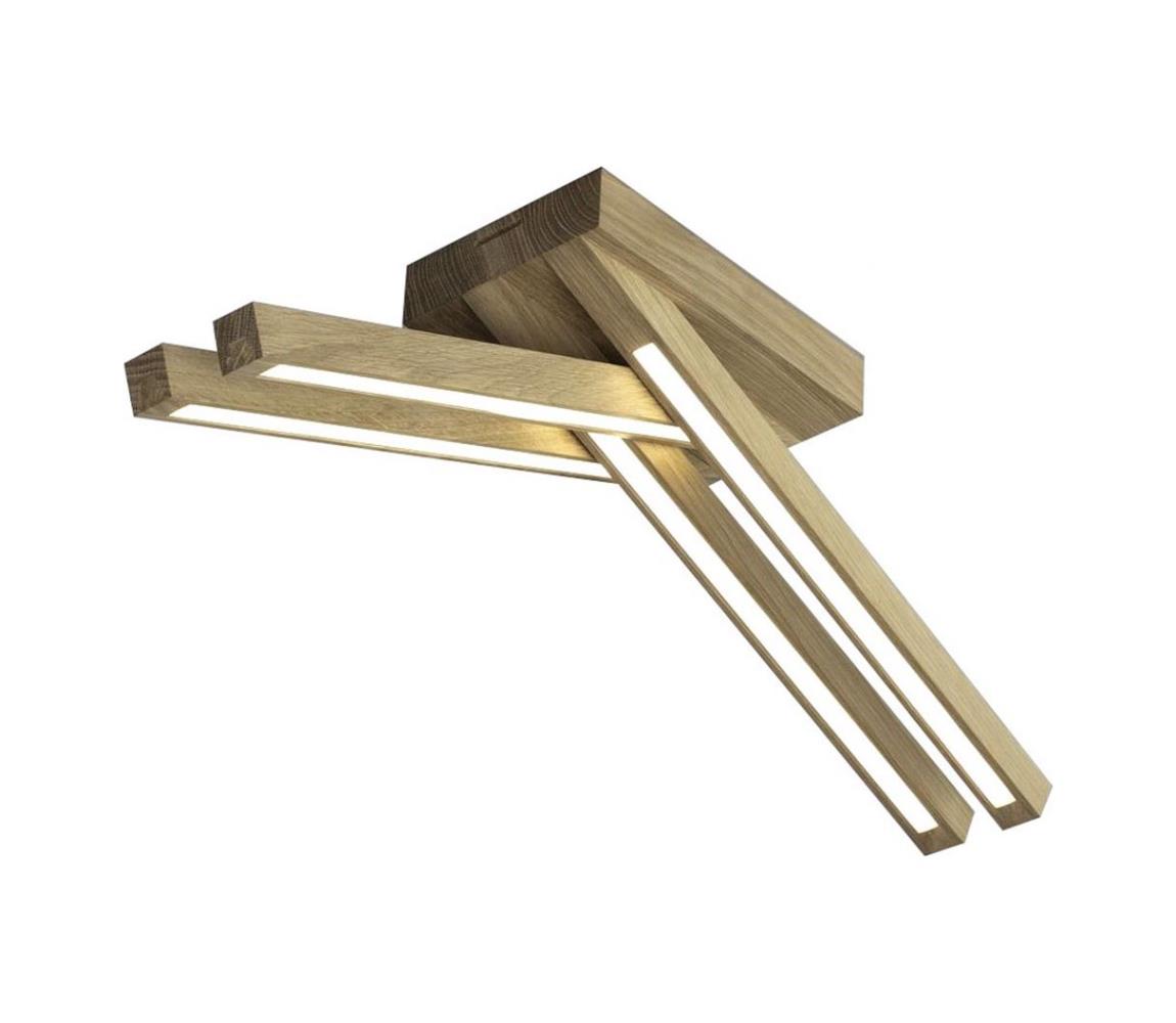 Lustră LED aplicată LINUS 4xLED/45W/230V stejar mat  2246474