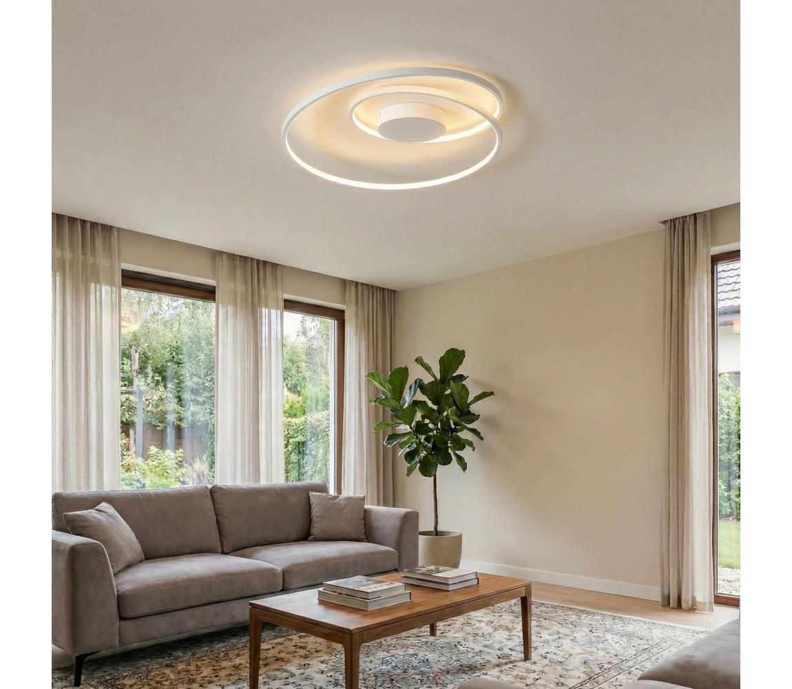 Lustră LED aplicată OZ LED/48W/230V alb Ideal Lux