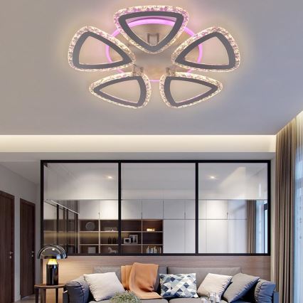 Plafonieră LED dimabilă aplicată LED/70W/230V 3000-6500K + telecomandă