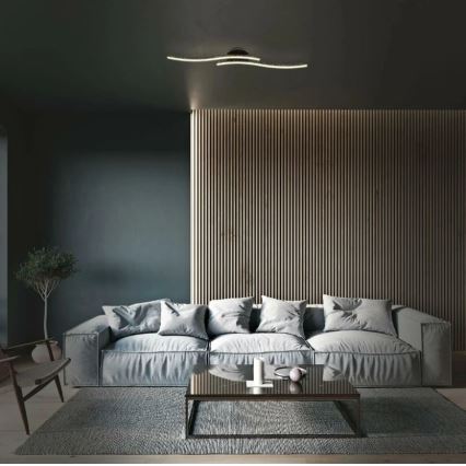 Lustră LED aplicată REY 2xLED/6W/230V negru Briloner 3718-025