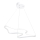 Lustră LED ARTISAN suspendată pe cablu 36W/230V 6500K alb