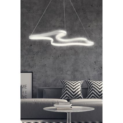 Lustră LED ARTISAN suspendată pe cablu 36W/230V 6500K alb