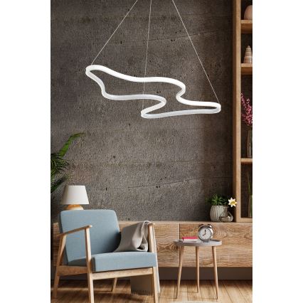 Lustră LED ARTISAN suspendată pe cablu 36W/230V 6500K alb