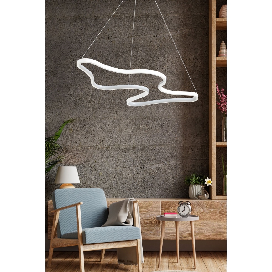 Lustră LED ARTISAN suspendată pe cablu 36W/230V 6500K alb