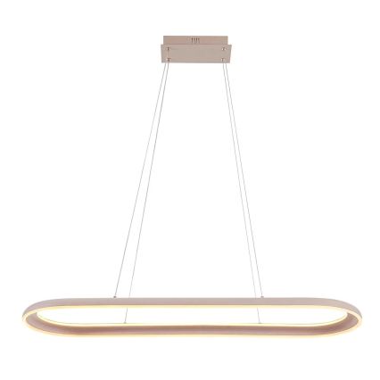 Lustră LED CASHMERE pe cablu, 80 W, 230 V, 30 x 100 cm, bej
