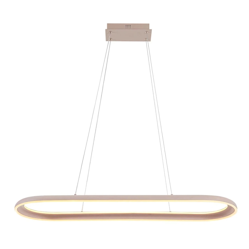 Lustră LED CASHMERE pe cablu, 80 W, 230 V, 30 x 100 cm, bej